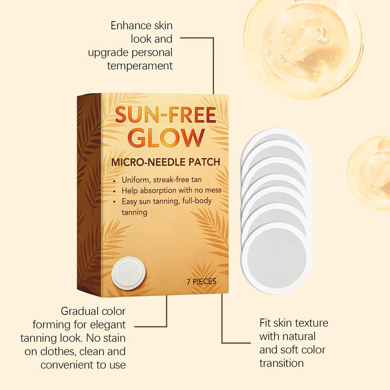 New Hot Selling Summer Daily Outdoor Beach Tanning Patch Tanning Microneedle Patch Bronze-Colored Skin Gloss Care Patch